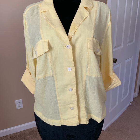 J. Crew Camp-collar shirt in featherweight linen blend - Picture 8 of 10